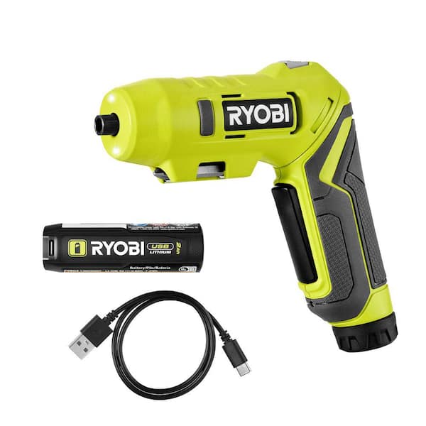 USB Lithium Screwdriver Kit with 2.0 Ah USB Lithium Battery and Charging Cable