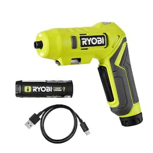 RYOBI USB Screwdriver Kit with 2Ah Battery & Charging Cable + 2 x 3Ah Rechargeable Batteries
