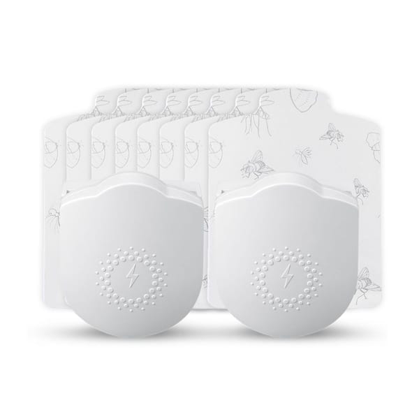 Fly Trap for Indoor Use-Plug-In Insect Killer with Ultra-Sticky Board and UV Light-Catches Flies, Mosquitos (2-Pack)