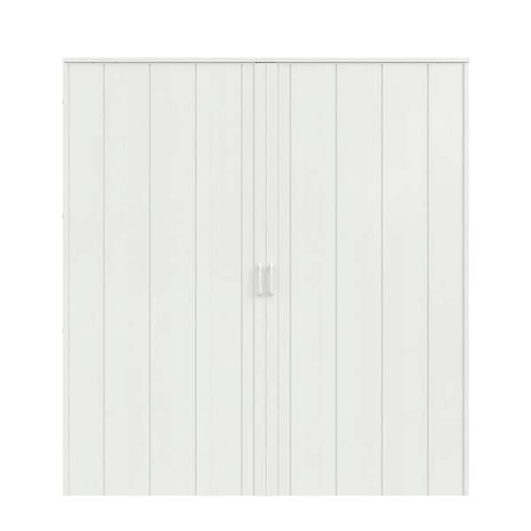 SOCBAZZAR 72 in x 80 in. (Double 36 in. )White Oak Finished