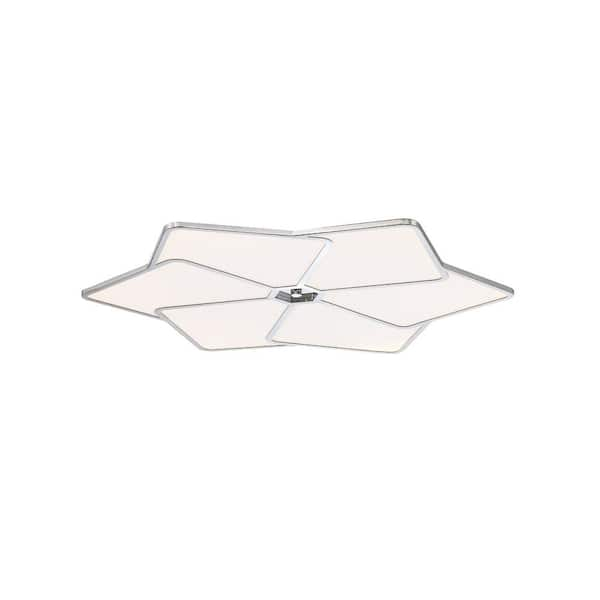 Eurofase 25-Watt Chrome Integrated LED Ceiling Flush Mount