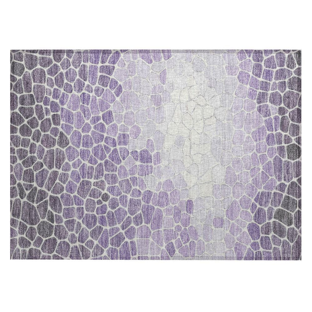 Chantille Machine Washable Indoor/Outdoor Abstract ACN2190 Purple 1 ft. 8 in. x 2 ft. 6 in. Accent Rug price history on PriceWatchPro
