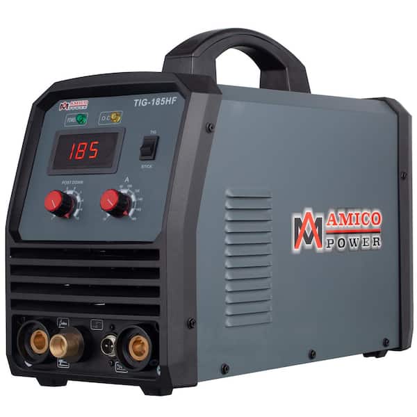 AM AMICO ELECTRIC 180 Amp TIG Stick Arc DC Inverter Welder with 95-Volt to 260-Volt Wide Voltage Welding, 80% Duty Cycle