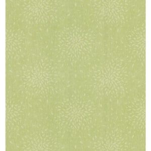 Sunburst Green Wallpaper Sample