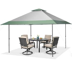 13 ft. x 13 ft. Black Leg Pop-Up Canopy with Shelter and Wheeled Bag