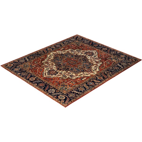 Serapi Red 8 ft. x 10 ft. Tribal Wool Indoor Area Rug