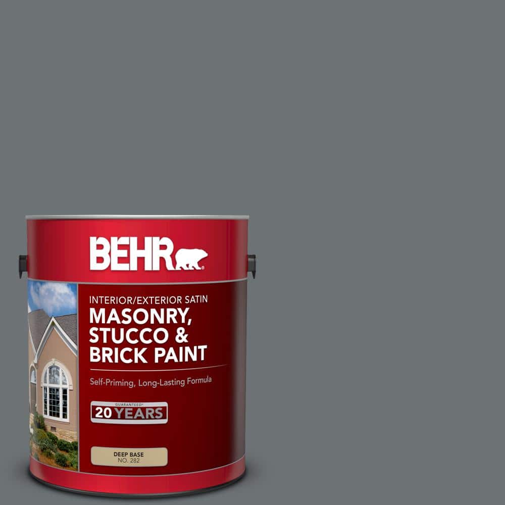 1 gal. #MQ5-28 Dawn Gray Satin Interior/Exterior Masonry, Stucco and Brick 