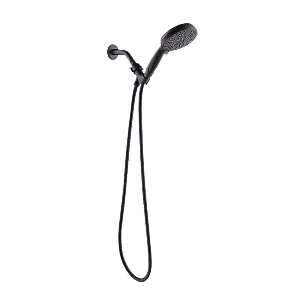 Flynama 5Spray Patterns with 2.5 GPM 5 in. Wall Mounted Handheld Shower Head in Oil Rubbed