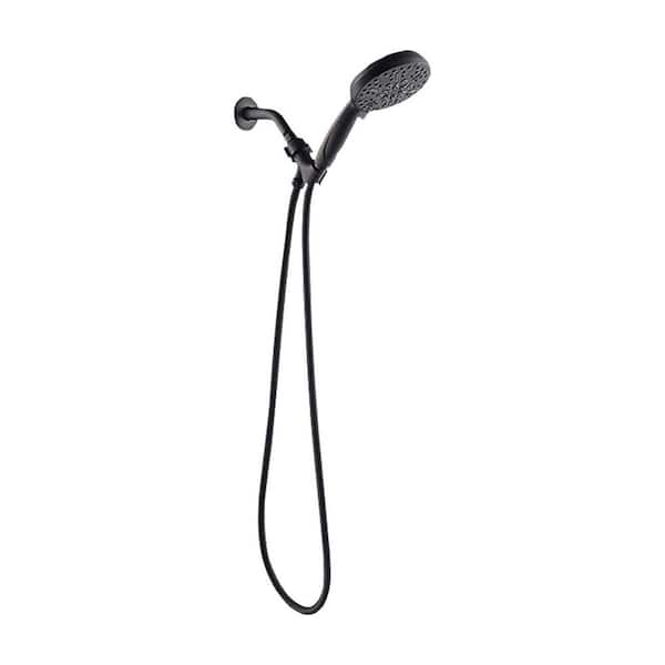 Flynama 5-Spray Patterns with 2.5 GPM 5 in. Wall Mounted Handheld Shower Head in Oil Rubbed Bronze
