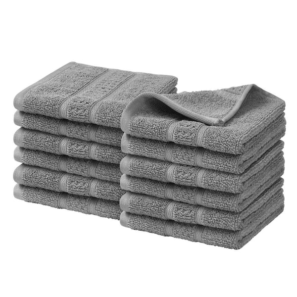 Nautica Oceane 12-Piece Gray Cotton Wash Towel Set