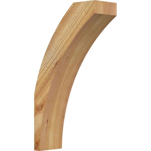 Ekena Millwork 4"W x 10"D x 18"H Thorton Rough Sawn Knee Brace, Western Red Cedar