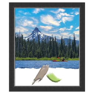 Corvino Black Narrow Wood Picture Frame Opening Size 20x24 in.