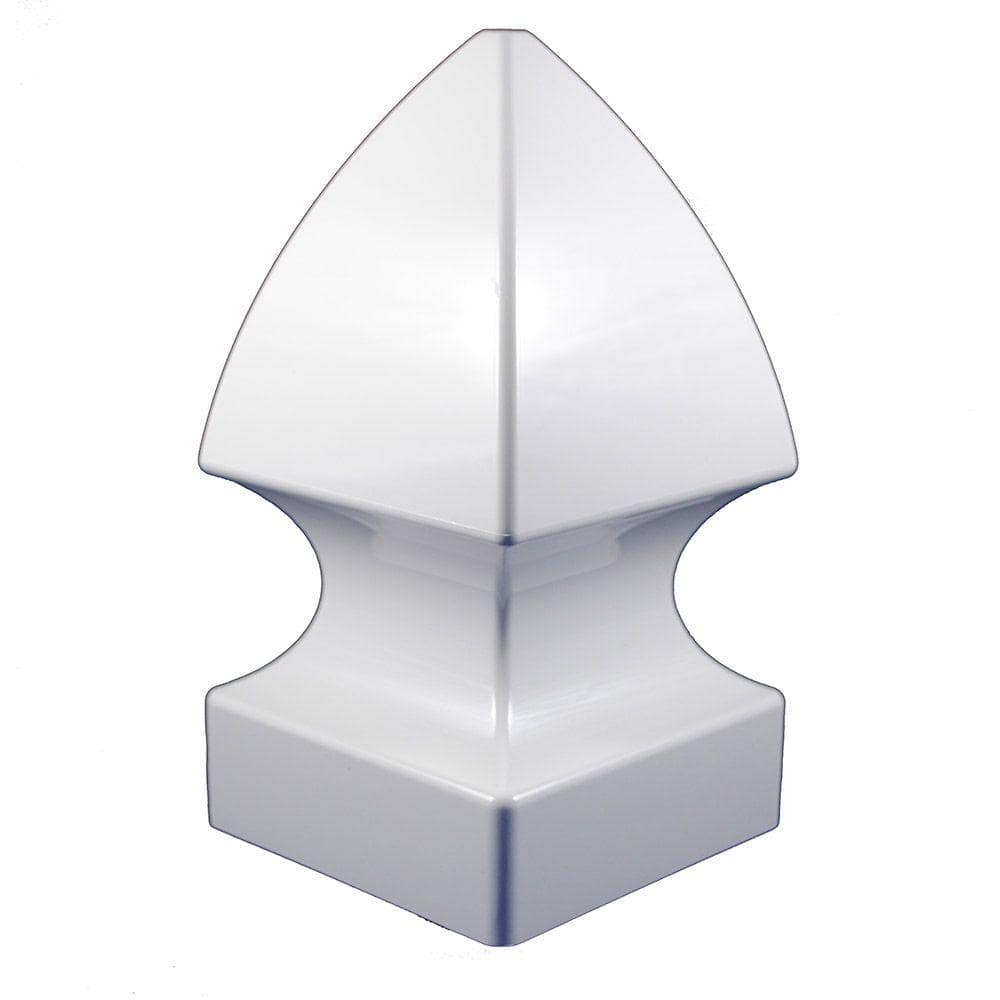 5 in. x 5 in. White Vinyl Gothic Post Cap price history on PriceWatchPro