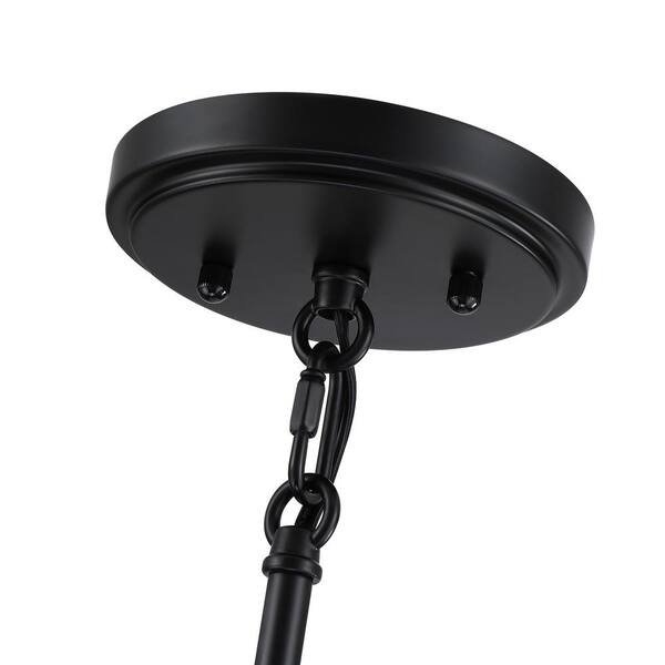 TRUE FINE Piersan 26 in. 5-Light Black Modern Bohemian