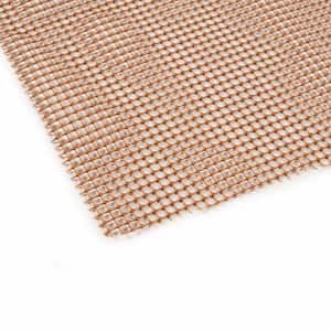 Brown 9 ft. x 12 ft. Unthemed Woven Solid Color Polyester Rectangle Non Slip Area Rug Pad