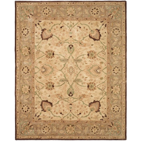 Anatolia 10 ft. x 14 ft. Ivory/Brown Oriental Area Rug