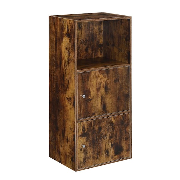 null Xtra Storage Barnwood 2 Door Cabinet with Shelf