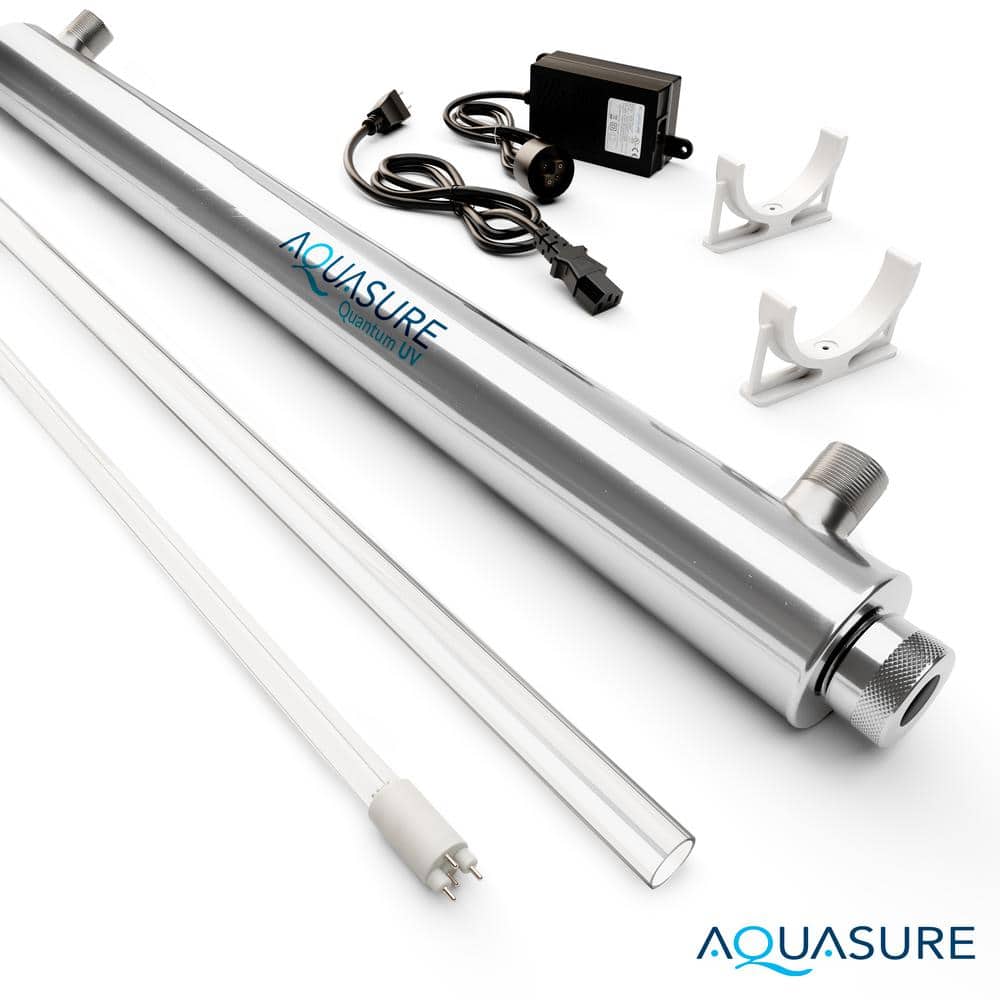 Aquasure Quantum UV 12 GPM Stainless Steel Whole House Water Filtration System