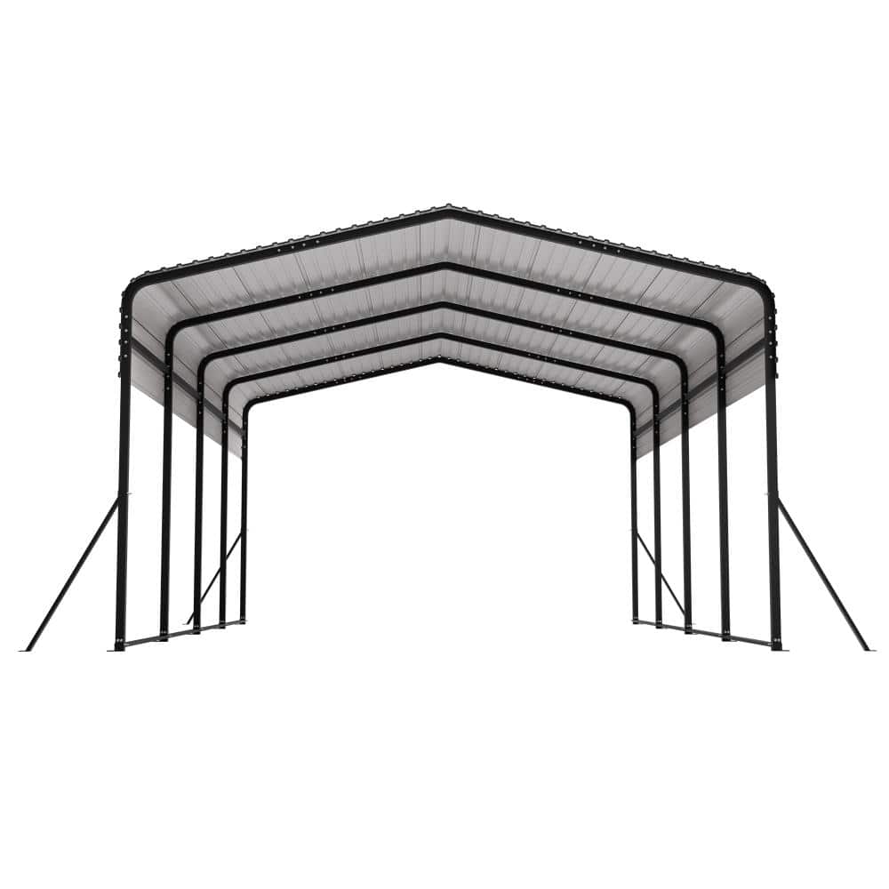 13 x 20 FT Outdoor Metal Carport with Galvanized Steel Roof with Upgraded Triangle Reinforced Frame&4 Poles price history on PriceWatchPro