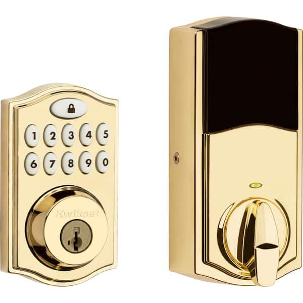 Kwikset SmartCode 914 Zigbee 3.0 Lifetime Polished Brass Single