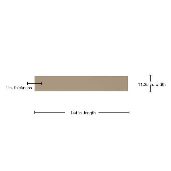 James Hardie Hardie Trim HZ10 1 in. x 11.25 in. x 12 ft. Primed