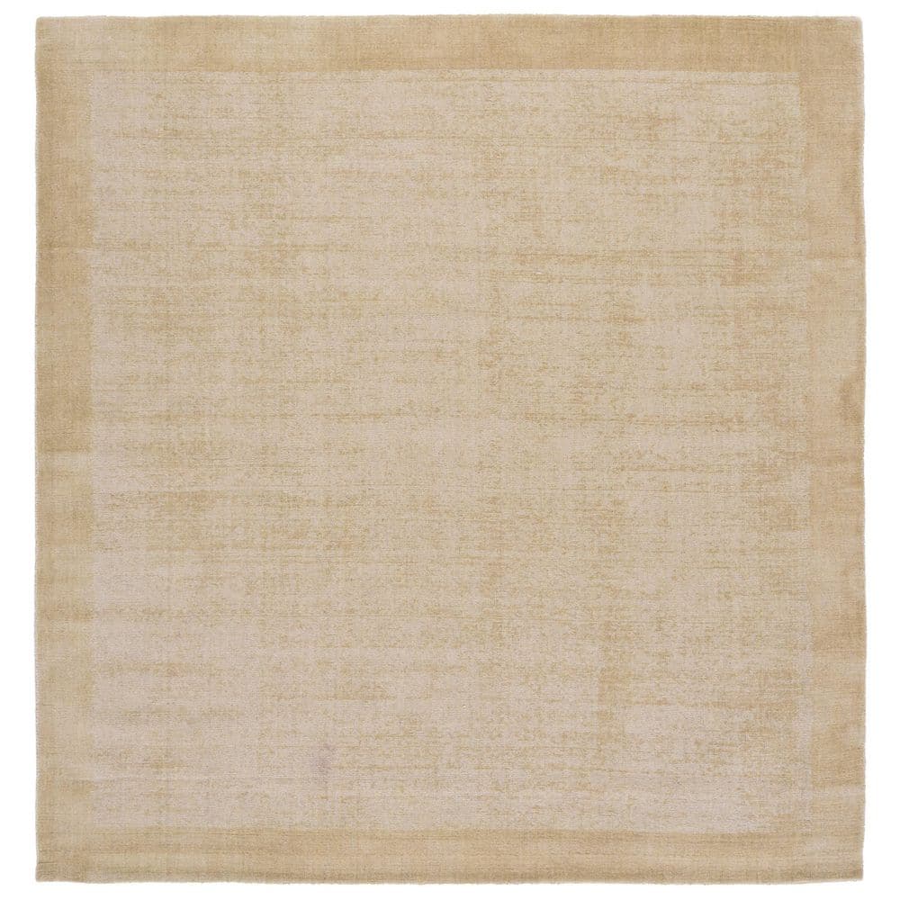 Mirage 6 ft. x 6 ft. Ivory Solid Color Border Square Area Rug price history on PriceWatchPro