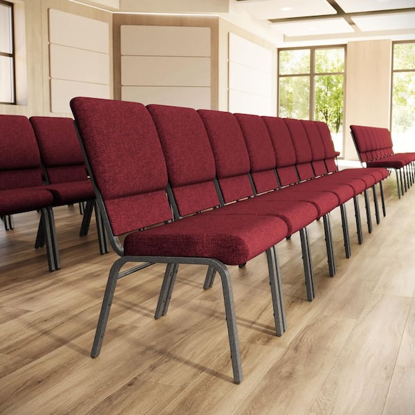 Fabric Stackable Chair in Red