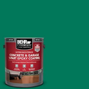 1 gal. #OSHA-2 OSHA SAFETY GREEN Self-Priming 1-Part Epoxy Satin Interior/Exterior Concrete and Garage Floor Paint