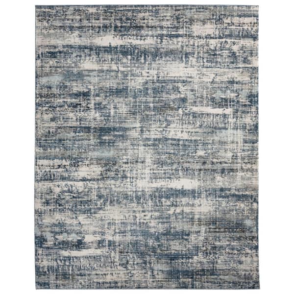 KALATY Denim Blue/Gray 10 ft. 2 in. x 12 ft. 6 in. Area Rug