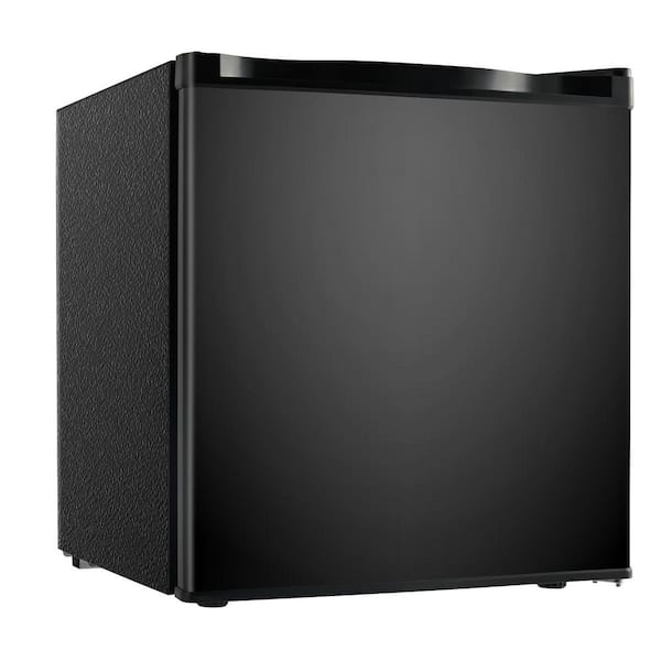 SIMZLIFE 1.7 cu. ft. Compact Mini Fridgerator with Freezer, Reversible Door, Adjustable Thermostat for Office, Dorm in Black