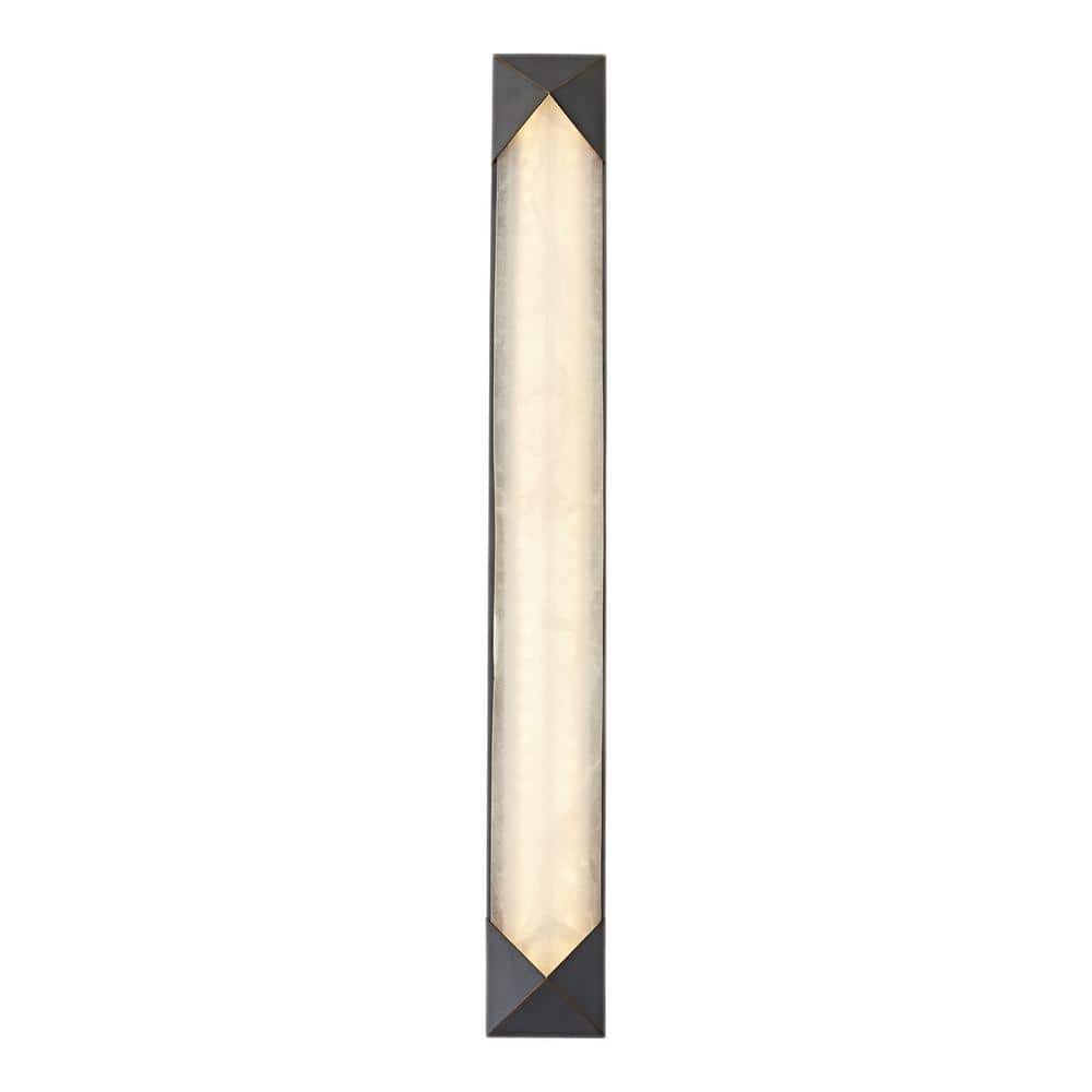 Caesar Urban Bronze Alabaster LED Bath Sconce