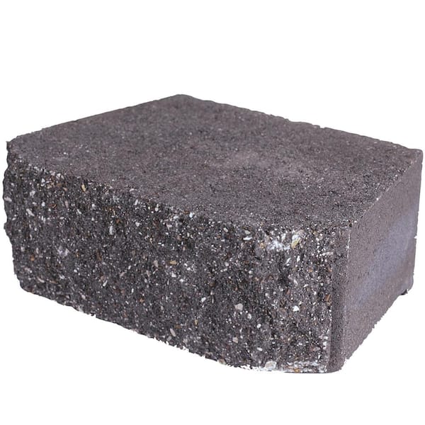 4 in. H x 11.63 in. W x 6.75 in. D Charcoal Retaining Wall Block (144-Pieces/46.6 sq. ft. /Pallet)