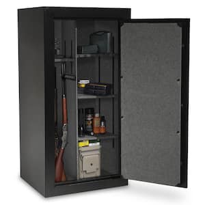 Instinct 30-Gun Fireproof Biometric Lock Gun Safe, Textured Matte Black Finish