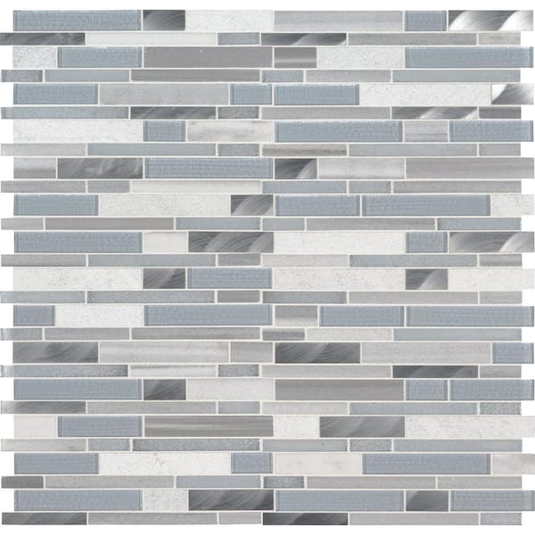 MSI Harlow Interlocking 12 in. x 12 in. Mixed Multi-Surface Mosaic Tile (1 sq. ft./Each)