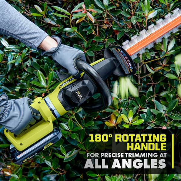 frugter bryllup ulækkert RYOBI 40V HP Whisper Series 155 MPH 600 CFM Cordless Leaf Blower and 26 in.  Hedge Trimmer with (2) Batteries and (2) Chargers RY404130-HDG2 - The Home  Depot