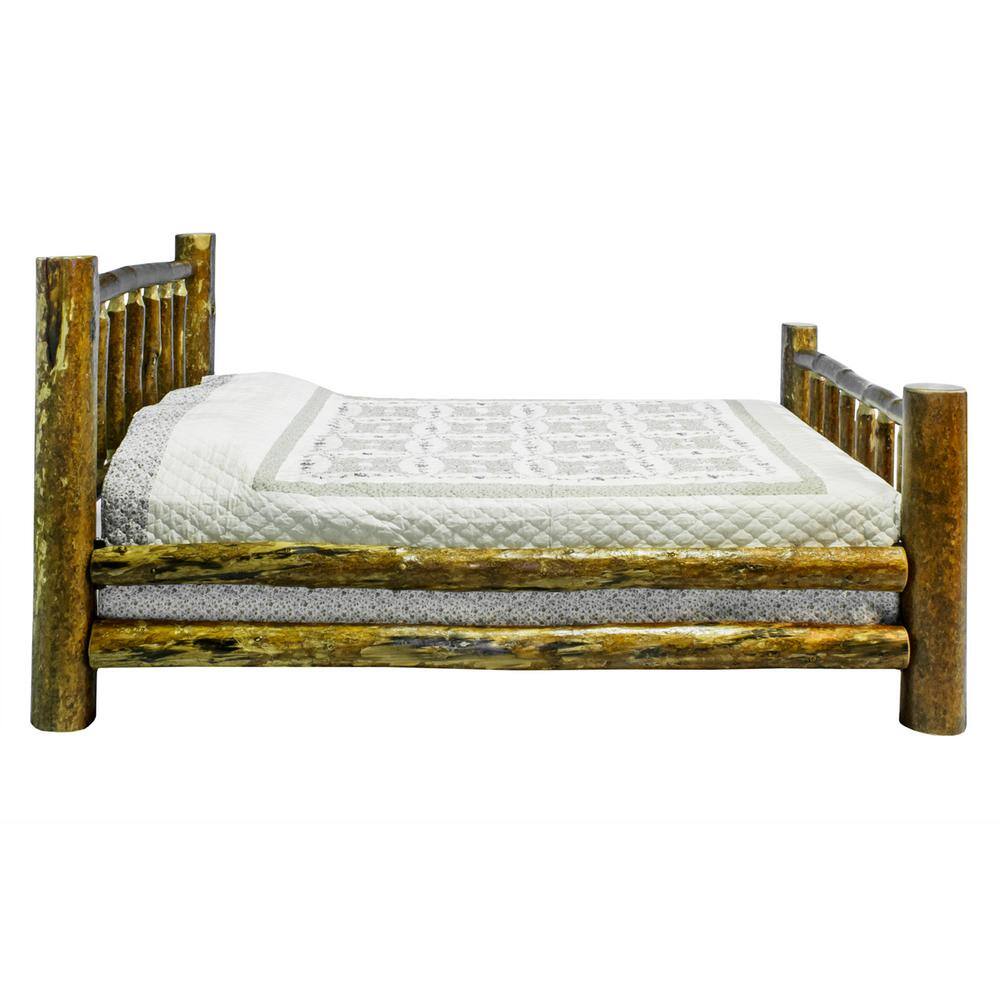 Rustic Pine Spindle Full/Double Bed - Solid Wood Frame