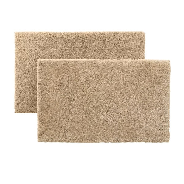 Home Decorators Collection Khaki 21 in. x 34 in. Microplush NonSkid