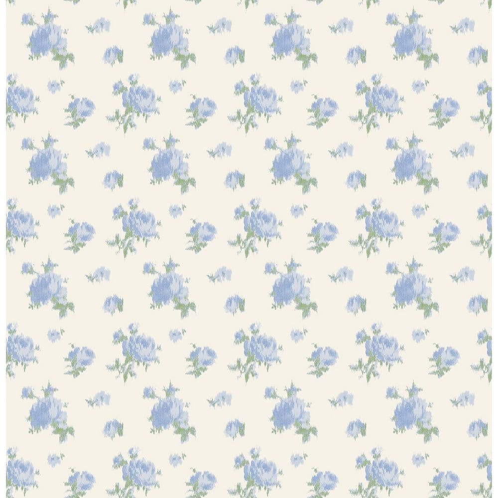 Ikat Rose Blue Small Print Wallpaper price history on PriceWatchPro