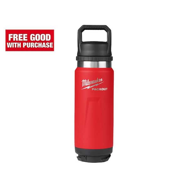 Milwaukee PACKOUT Red 24 oz. Insulated Bottle W/Chug Lid