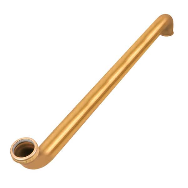 PLUMBFLEX 1-1/2 in. x 24 in. Brass Double Waste Bend for Tubular Drain Applications, 17GA