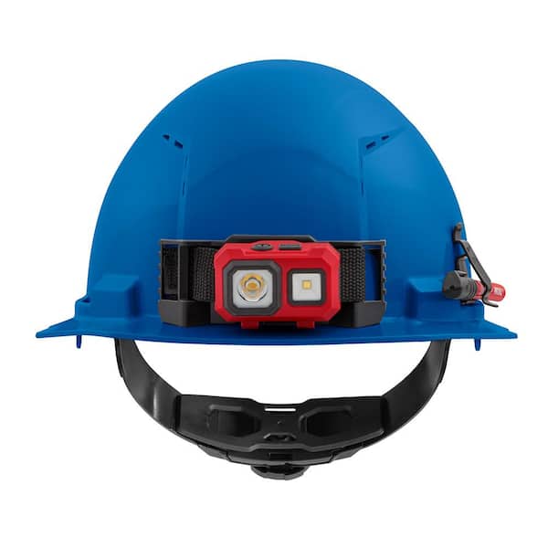 BOLT Blue Type 1 Class C Front Brim Vented Hard Hat with 4-Point Ratcheting Suspension (10-Pack)