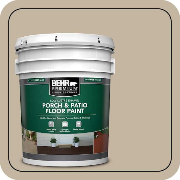 5 gal. Home Decorators Collection #HDC-NT-09 Basic Khaki Low-Lustre Enamel Interior/Exterior Porch and Patio Floor Paint