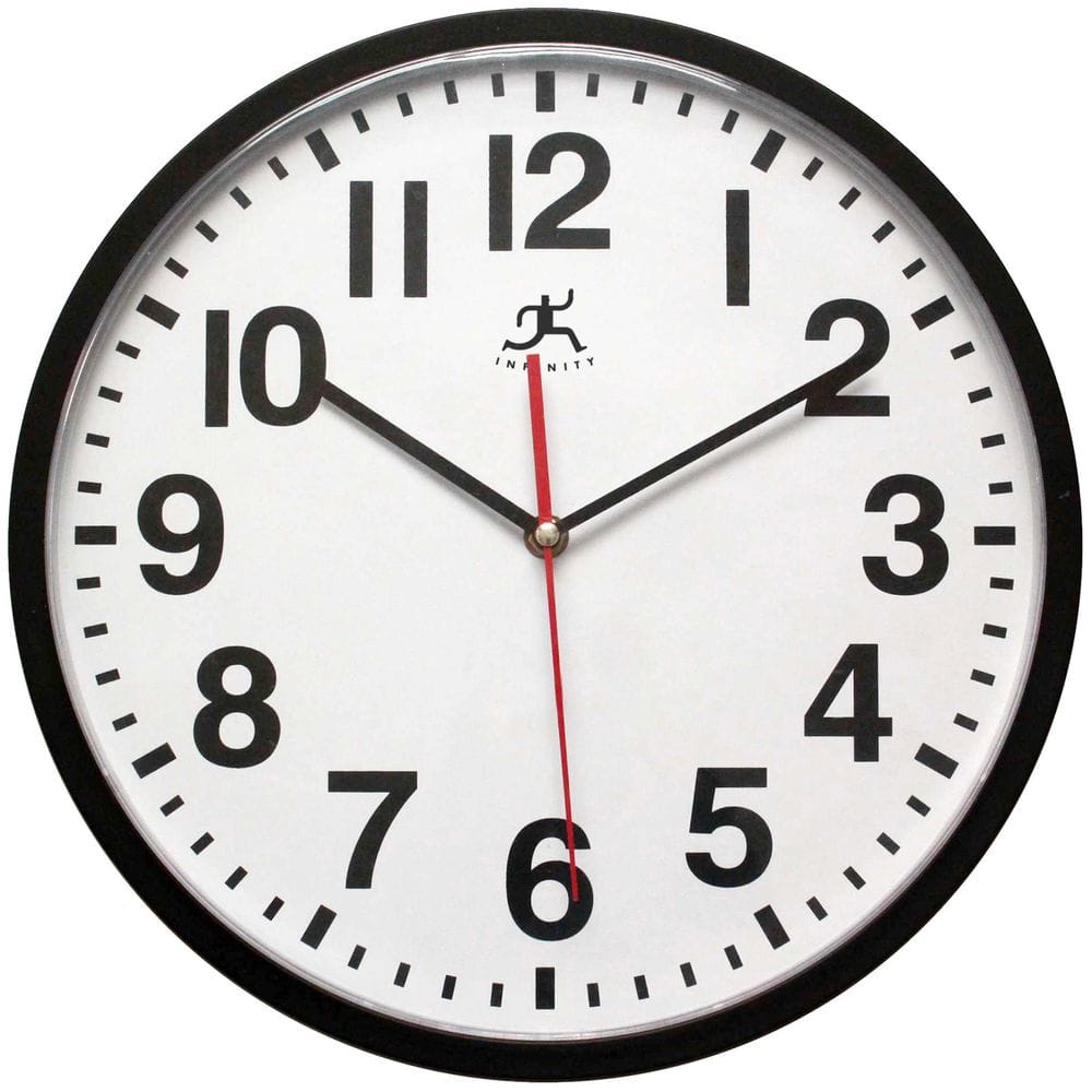 The Ultimate Wall Clock - 14 Atomic, Black, Easy to Read, Perfect for  Home, Office, School, Indoor / Outdoor : : Home