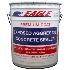 5 Gal. Premium Coat Clear Wet Look Glossy Solvent-Based Acrylic Exposed Aggregate Concrete Sealer