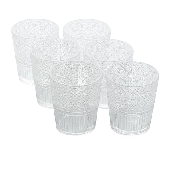 Certified International Victoria 16 oz. Clear Acrylic DOF Glass (Set of 6)