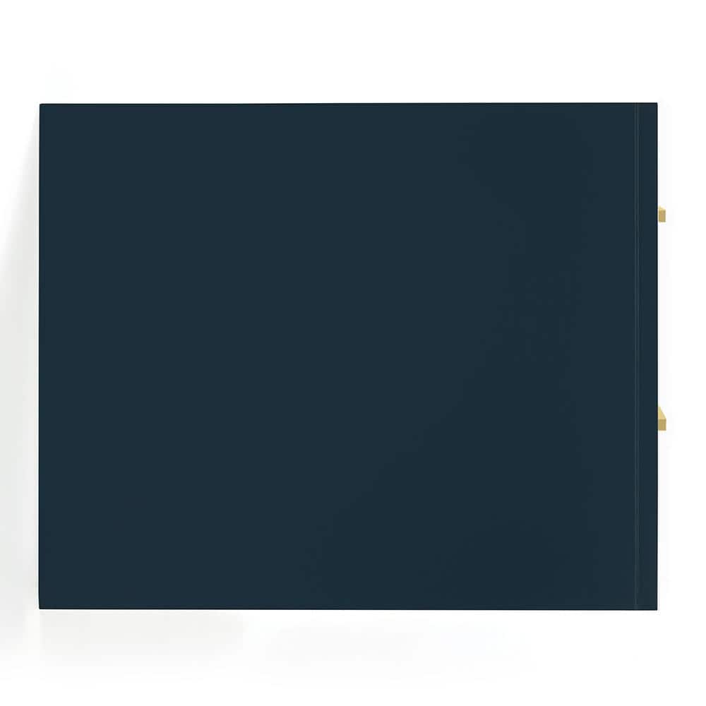Midnight Blue 54'' Single Wall-Mount Vanity with Gold Handles