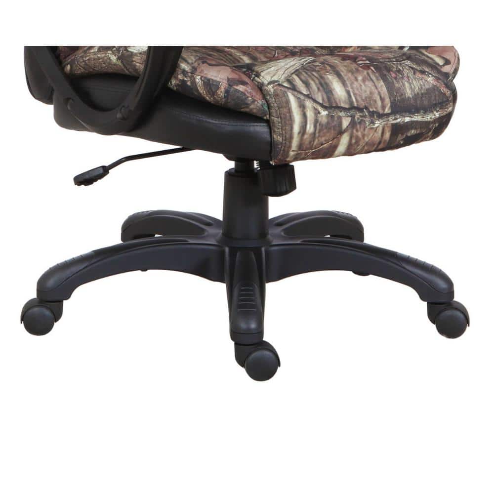 Mossy Oak Camouflage Executive Swivel Chair with Padded Armrests