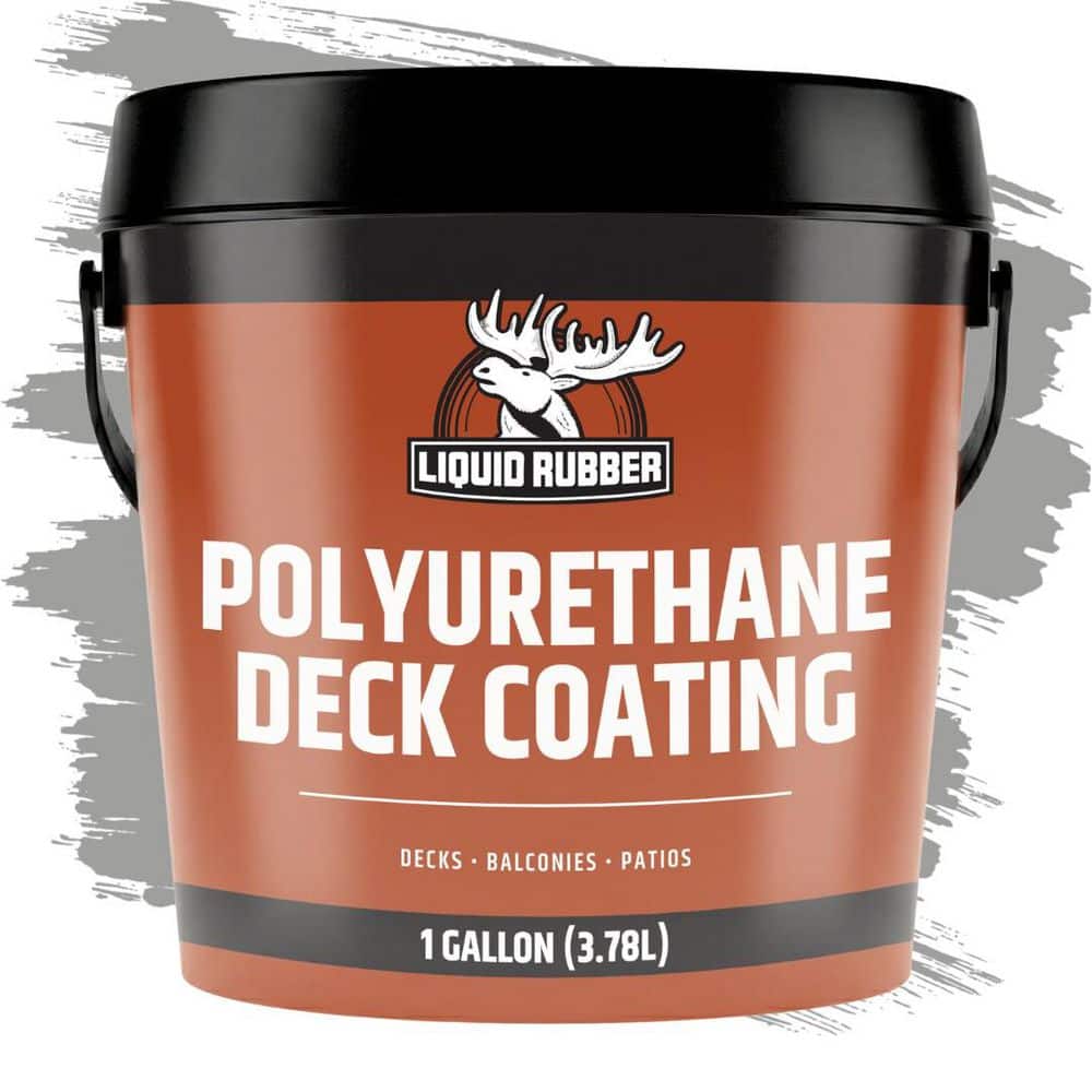 LIQUID RUBBER Polyurethane Deck Coating 1 Gal. 10x Stronger than Paint ...