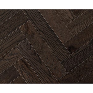 Charcoal Oak Solid Hardwood Flooring Herringbone 3/4 in. Thick x 3.25 in. W x 16.25 in. L Fixed Length (16.50sq. ft.)