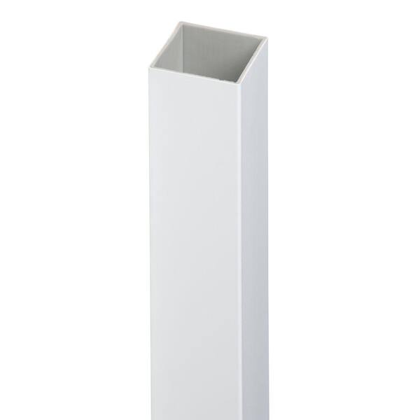 TAM-RAIL 4 in. x 4 in. x 116 in. PVC White Post Sleeve